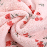 Skin-Friendly Printed Coral Fleece, DIY Sewing Material