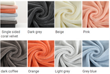 Solid Color High-Density Coral Fleece, Winter Warmth Special